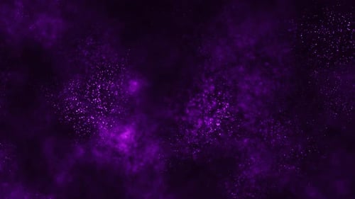Abstract Glowing Purple Particles Background Loop