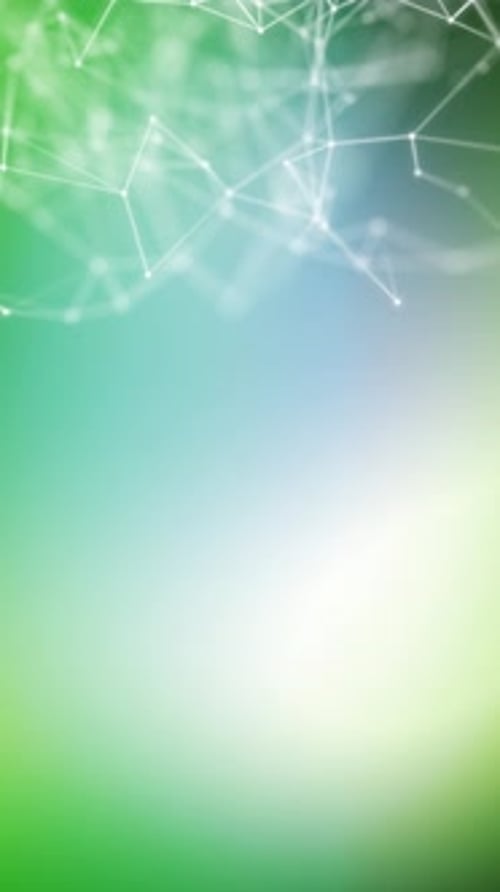 Blurry image of blue and green background. Vertical looped animation