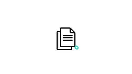 Flat Design Document Processing Checklist Icon Animation