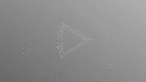Canvas Collection: A light blue background with jumping triangle on the center and equalizer effect