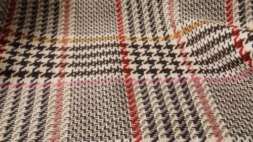Woven Fabric Texture with Pattern and Neutral Tones
