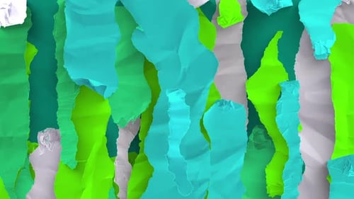 Dynamic Crumpled Paper Vertical Reveal Transition