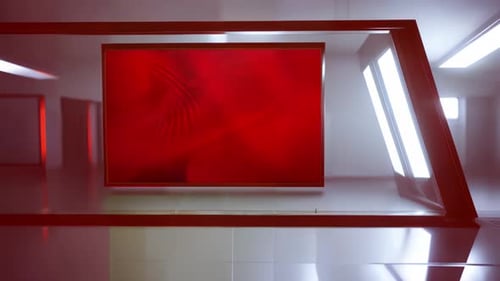 Immersive Virtual TV Studio: Cutting-Edge Set for Engaging Broadcast Experience