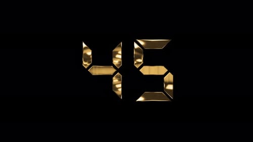 Metallic Gold Digital Segment Timer Countdown