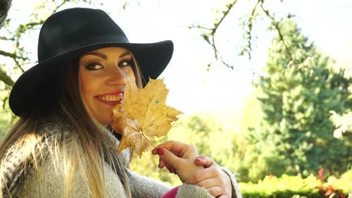 Woman Relaxing In Park