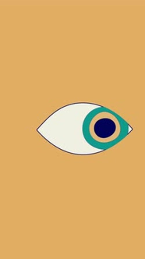 Mystery Eye Looking Around Vertical