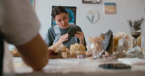 Handmade Epoxy Arts Workshop DIY Masterclass for Women Art Crafts