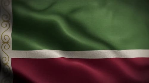 Realistic Waving Flag Fabric Loop Background