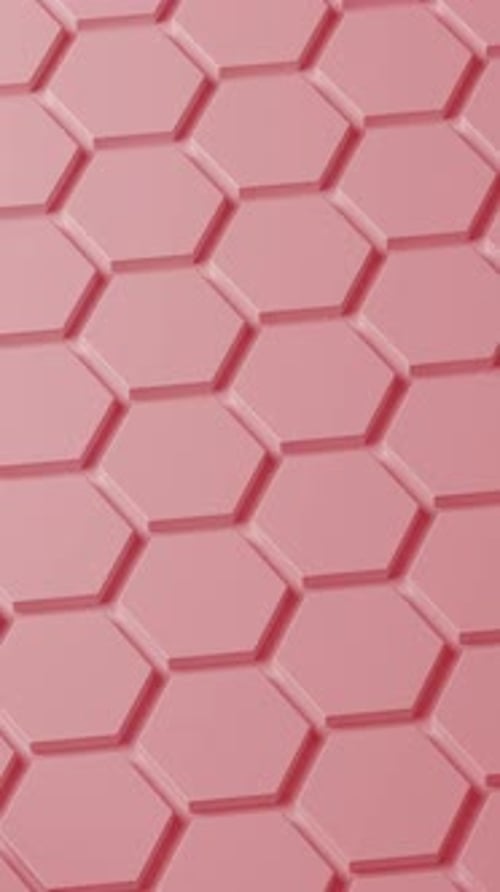 Abstract red honeycomb