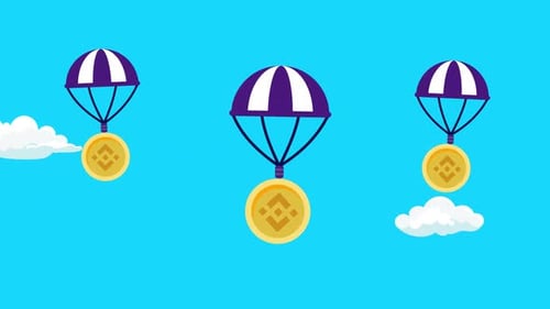Jetons de monnaie cryptée Airdrop de Binance Coin