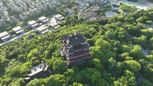 ancient chinese architecture in hangzhou city