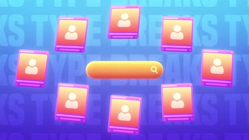 Floating User Cards and Search Bar 3