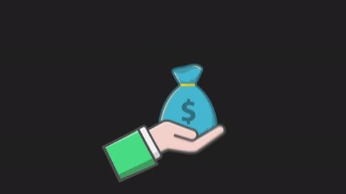 Money Bag on Hand – Finance and Investment Alpha Channel