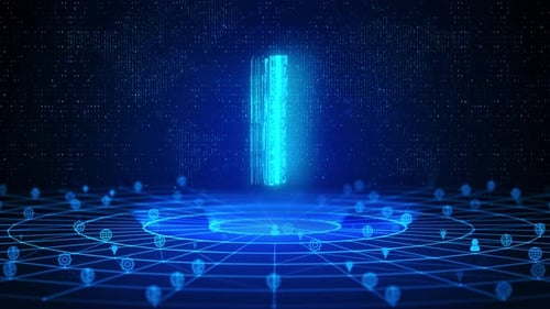 IoT Text Future Digital Technology Ai Cyber Space Histórico de aprendizagem profunda