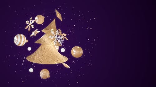 Boucle de fond de Noël abstraite
