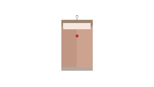 Flat Design Folder Opening Animation