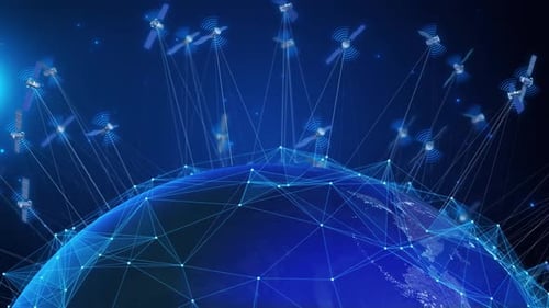 Les satellites Starlink orbitent autour de la Terre pour transmettre des signaux réseau