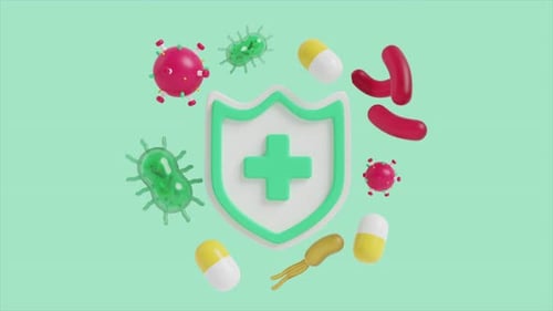 Bacteria Protect shield Green 4K