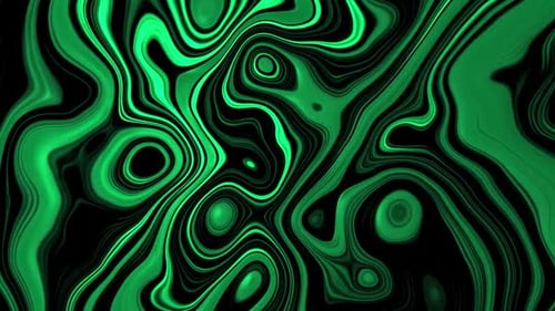 GREEN Liquid Fractual Background 4K