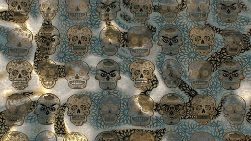 Mexican Day Of The Dead Background Loop