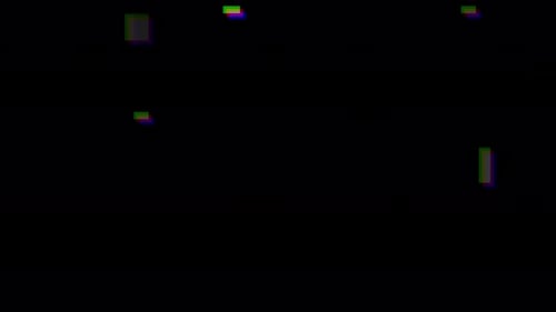 VHS Real Defects Noise and Artifacts Glitches From an Old Tape Black Screen
