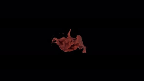 Chocolate Splash Flow auf transparenter Alpha 4K