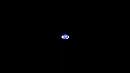Minimalist Animated Eye Blinking Reveal