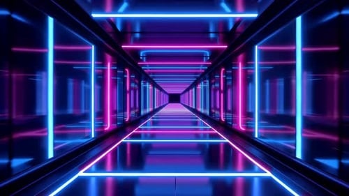 Futuristic Factory Light Loop