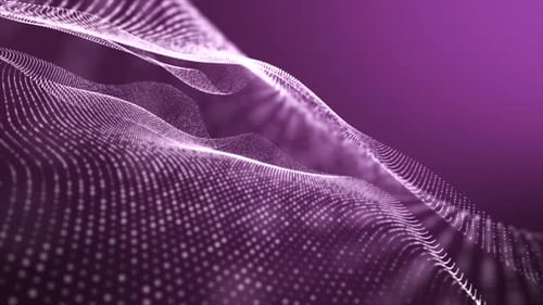 Particles Wave Flow Background Light Purple