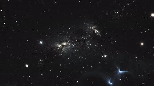 Dark Space with Stars and Space Dust