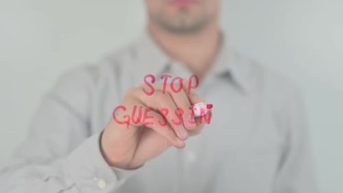 Stop Guessing, Writing on Transparent Screen