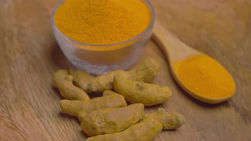 Turmeric (Haldi) With Turmeric Powder