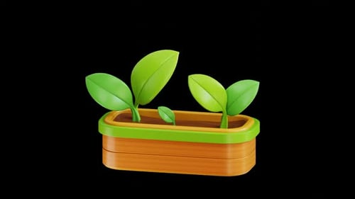 3D Urban Garden Animation