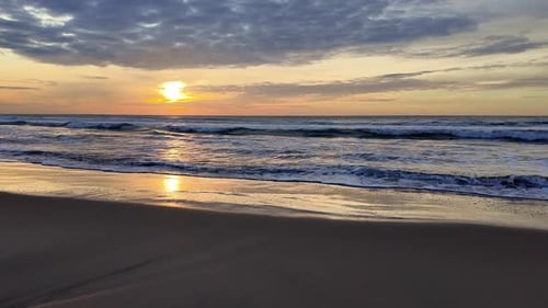 Beach at sunset