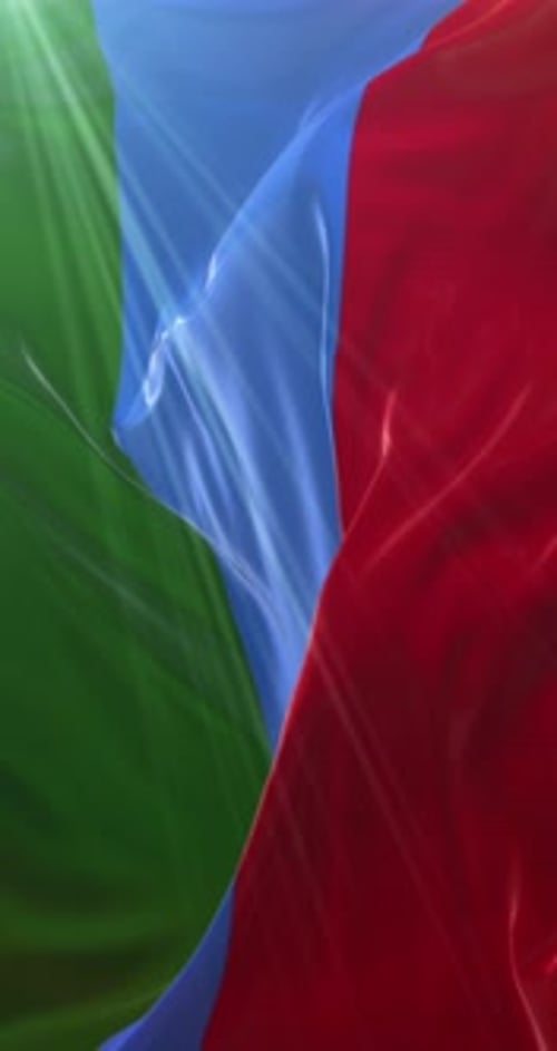 Flowing Vertical Waving Fabric Strips Motion Background