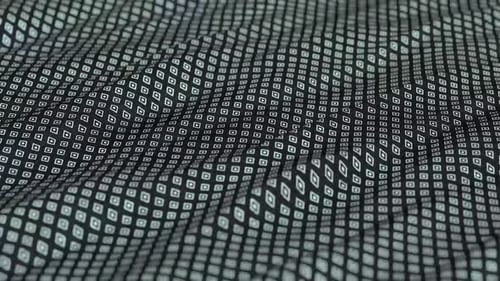 Fluid Geometric Wavy Pattern Loop Background