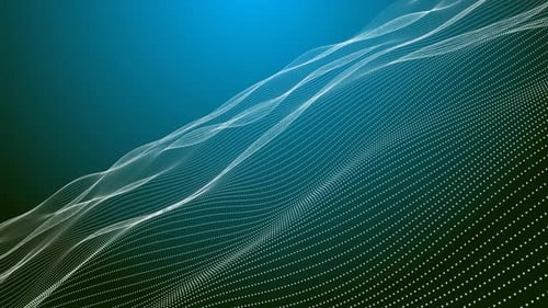 3D wave dots curve lines pattern background