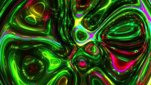 Colorful Abstract Liquid Wave Background Loop V2