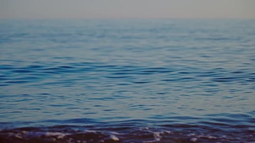 Calm ocean waves near the beach