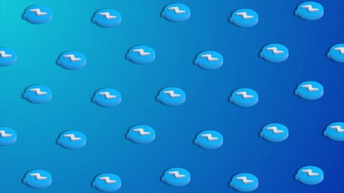 Boucle d'arrière-plan d'animation d'Icones de réseaux sociaux de Facebook