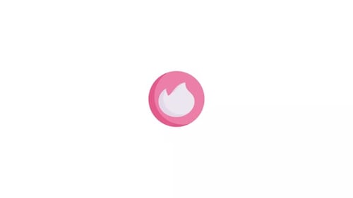 Logo, Kreis, Tinder-Symbolanimation