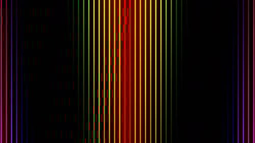 Rainbow Descending Endless Neon Lines Background Vj Loop In 4K