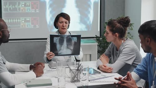 Doctor Teaching Medical Students