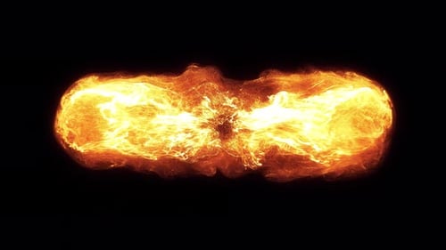 Die Explosion heißer Partikel platzt aus und verteilt sich mit transparentem Alpha-Hintergrund