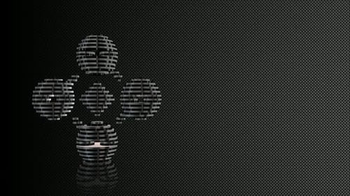 Abstract Metallic Geometric Shape Animation Build and Reveal