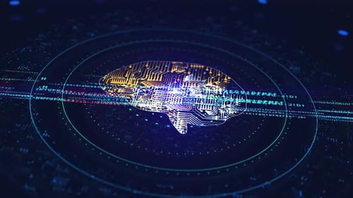 Conceptual video of circuit connection brain
