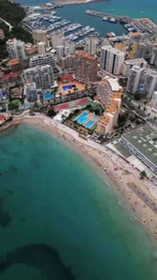 Aerial view of Calpe-Comunidad Autonoma de Valencia, Spain