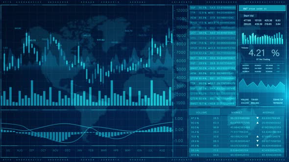 Stock Market Visualization 01701, Infographics Motion Graphics ft. pie ...