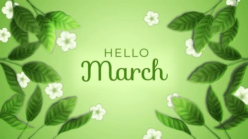 Hello March Hintergrund