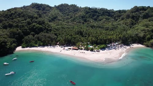 Tortuga Island Beach in Costa Rica 4k